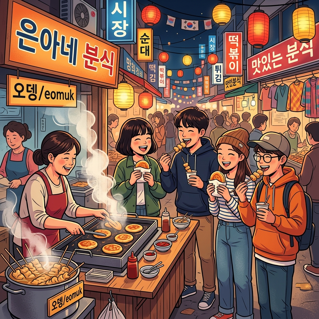 모란시장에서 즐거운 먹방
